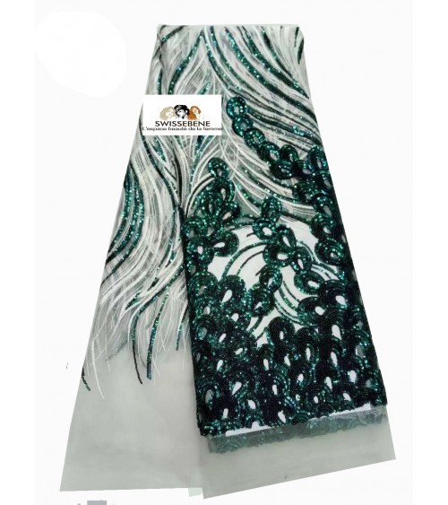 ROBE SUBLIMENT  BrodéE  POUR Soirée, De Mariage , Baptême TRèS  Elegent