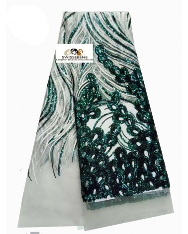 ROBE SUBLIMENT  BrodéE  POUR Soirée, De Mariage , Baptême TRèS  Elegent