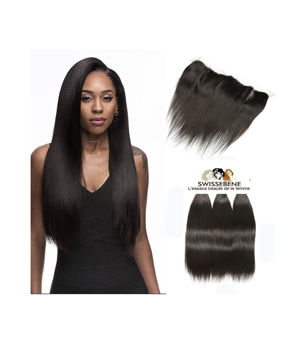 Closure cheveux brésiliens dentelle . 100 % Cheveux Humains vierge vague de fermeture dentelle 