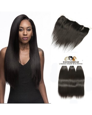 Closure cheveux brésiliens dentelle . 100 % Cheveux Humains vierge vague de fermeture dentelle 