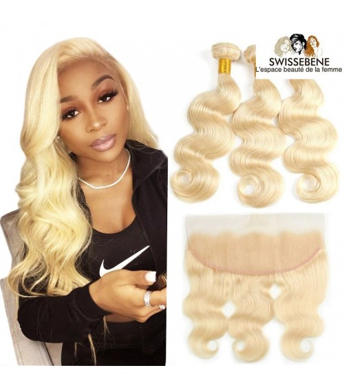 Closure cheveux brésiliens dentelle . 100 % Cheveux Humains vierge vague de fermeture dentelle 