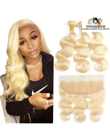 Closure cheveux brésiliens dentelle . 100 % Cheveux Humains vierge vague de fermeture dentelle 